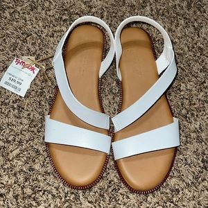 Women’s white strapped  sandal